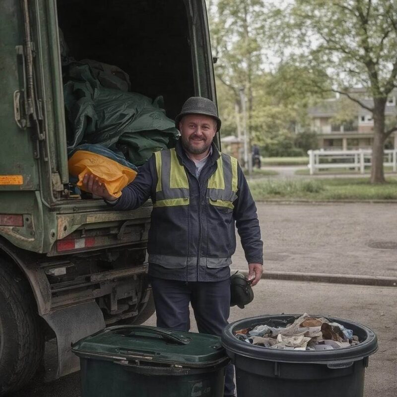 Praca na śmieciarza